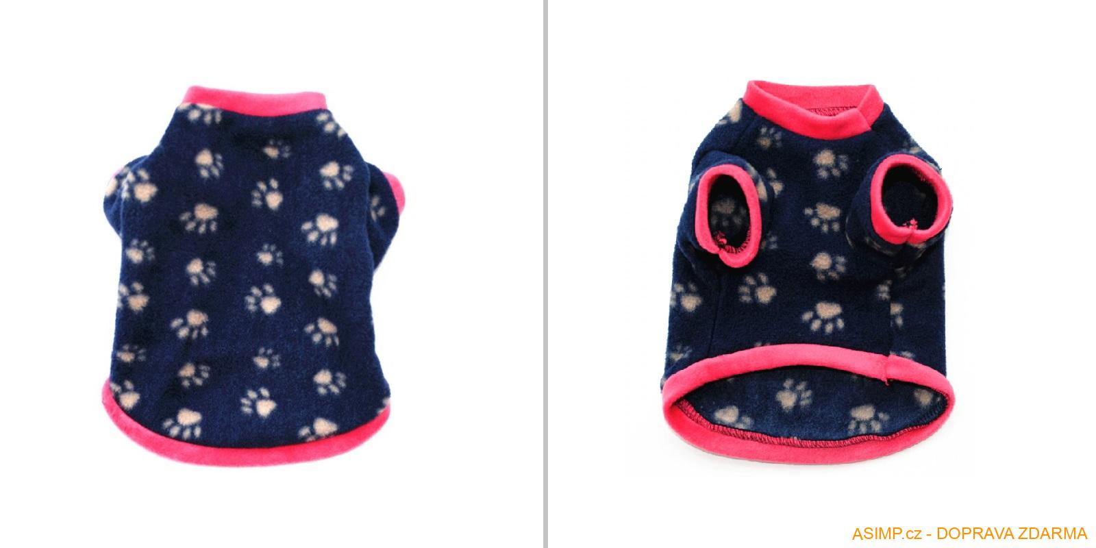 Zimní vesta pro psy (barva růžová - velikost M) / A-001179 / DOPRAVA ZDARMA