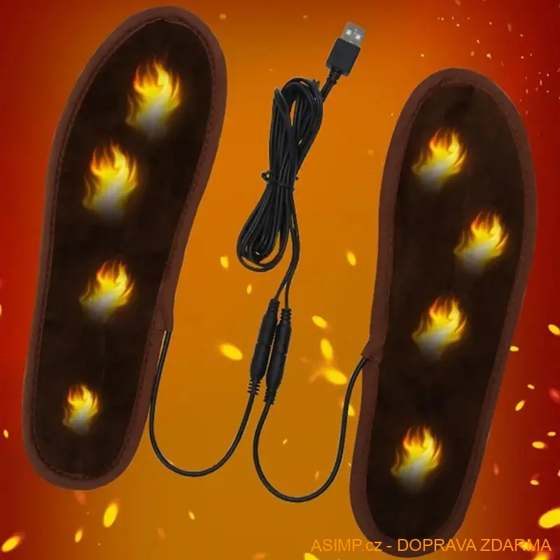 USB vyhřívané vložky do bot (velikost 39 - 40) / A-001304 / DOPRAVA ZDARMA