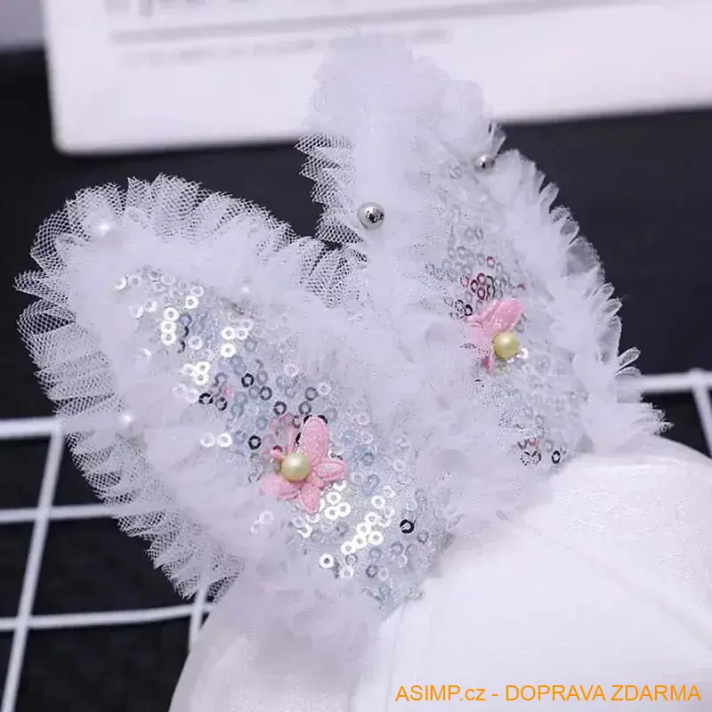 Dětská kšiltovka - Zajíček (tmavě růžová) / A-003245 / DOPRAVA ZDARMA