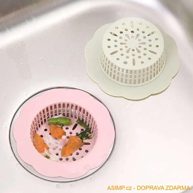 Sítko do dřezu, umyvadla (bílá) / A-001677 / DOPRAVA ZDARMA