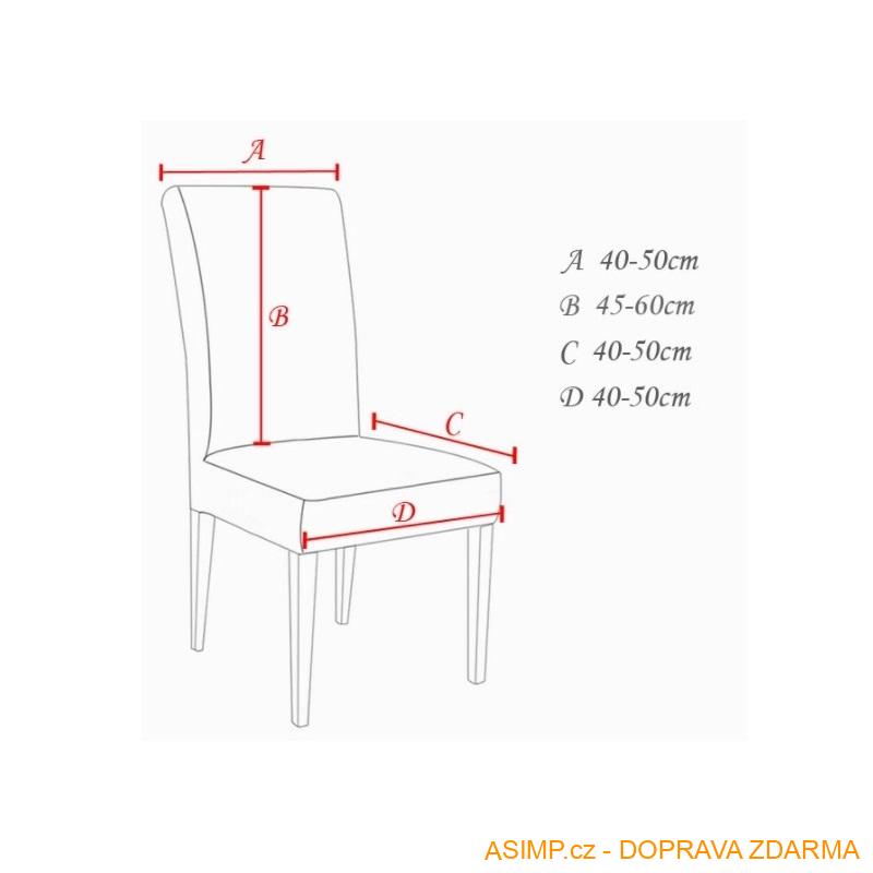 Strečový potah na židli / A-001757 / DOPRAVA ZDARMA