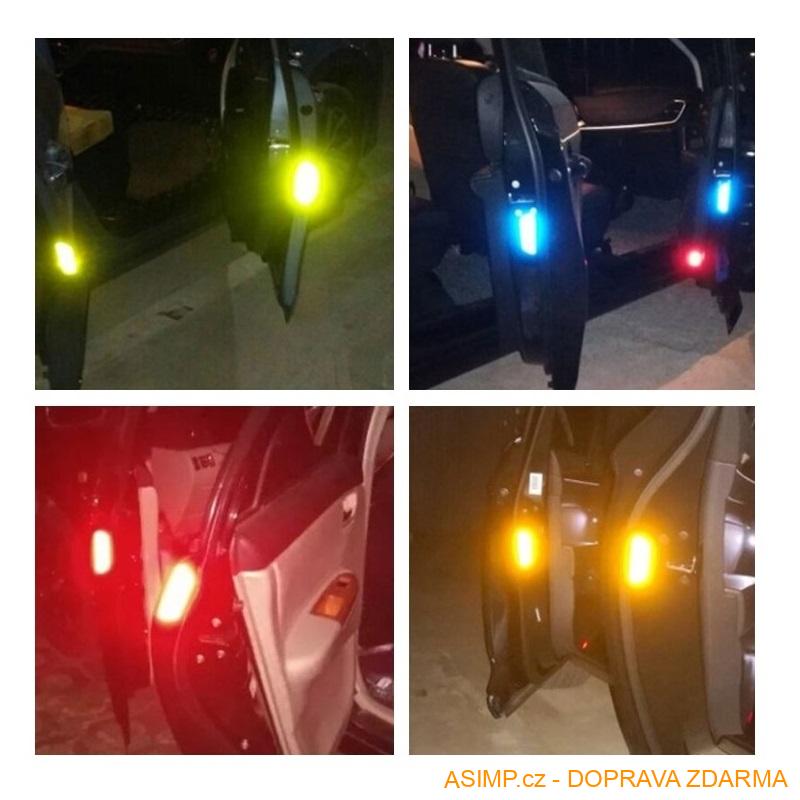 Reflexní štítky na dveře auta / A-003012 / DOPRAVA ZDARMA