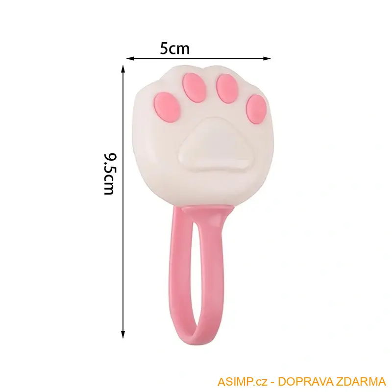 Upevňovací klipy na prostěradlo & přikrývku - Kočičí tlapky (4 ks - růžová) / A-004114 / DOPRAVA ZDARMA