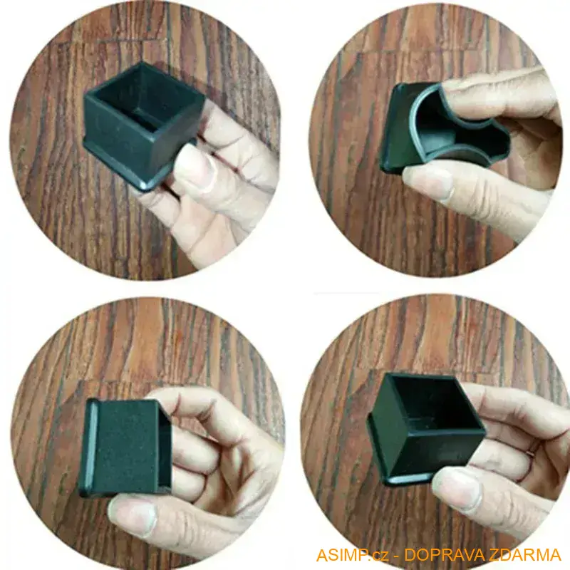Ochranné špunty na židle (4 ks - 25 x 38 mm) / A-001485 / DOPRAVA ZDARMA