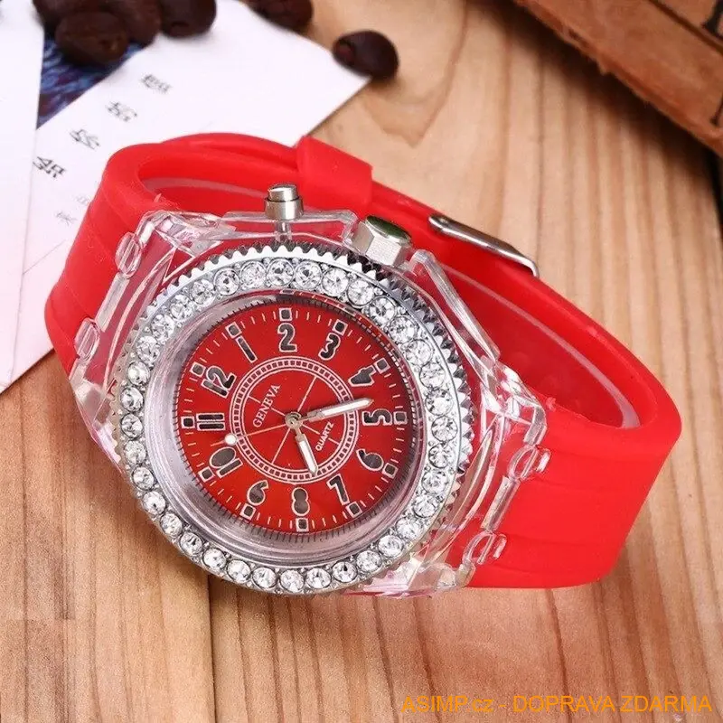 Unisex svíticí hodinky (zelená) / A-003011 / DOPRAVA ZDARMA