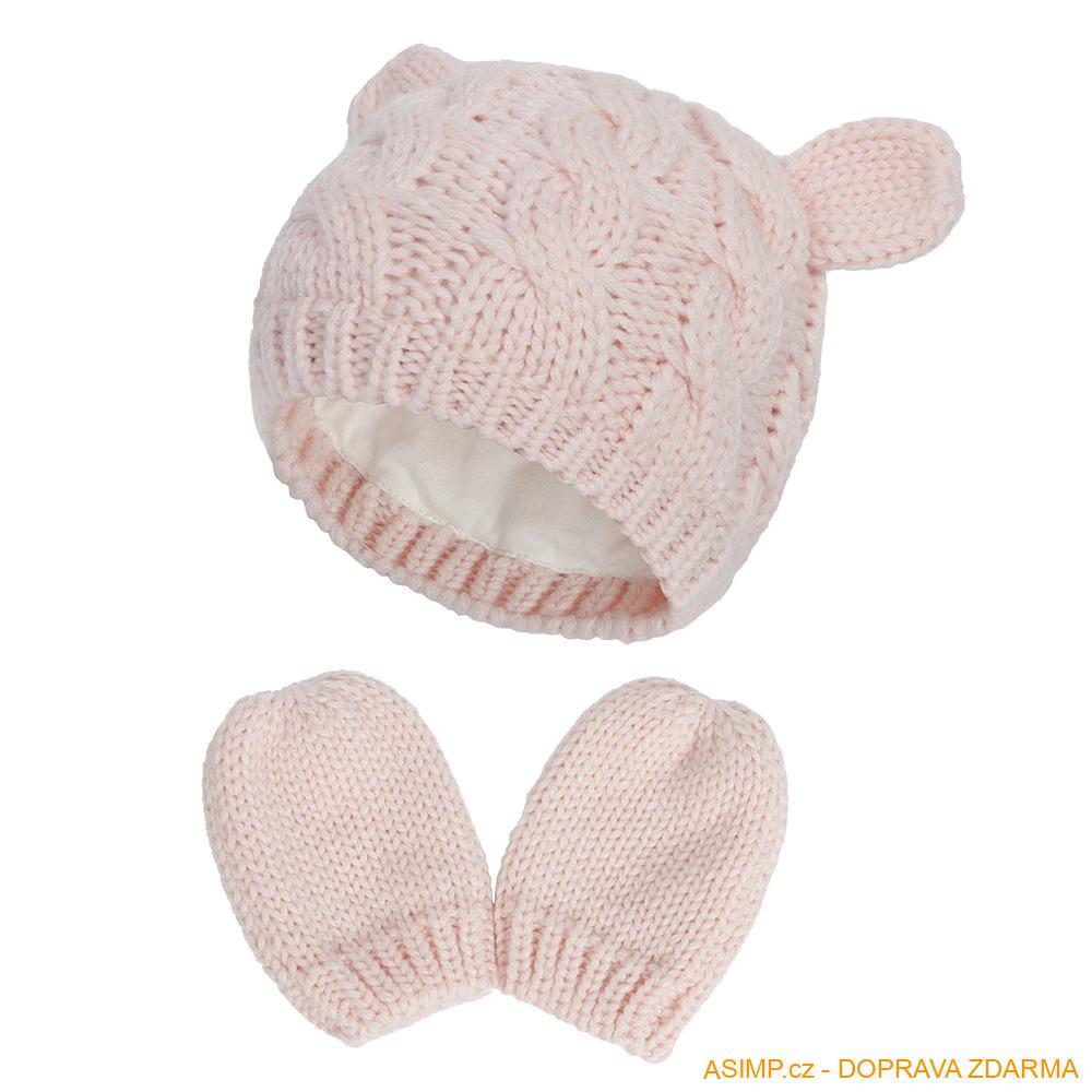 Čepice + rukavice pro miminka / A-002131 / DOPRAVA ZDARMA