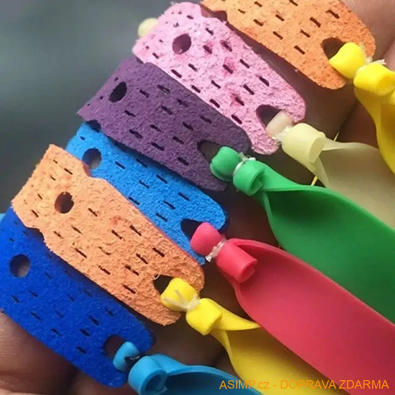 Náhradní gumičky do laserového praku (6 ks - tloušťka 0,55 mm) / A-004100 / DOPRAVA ZDARMA