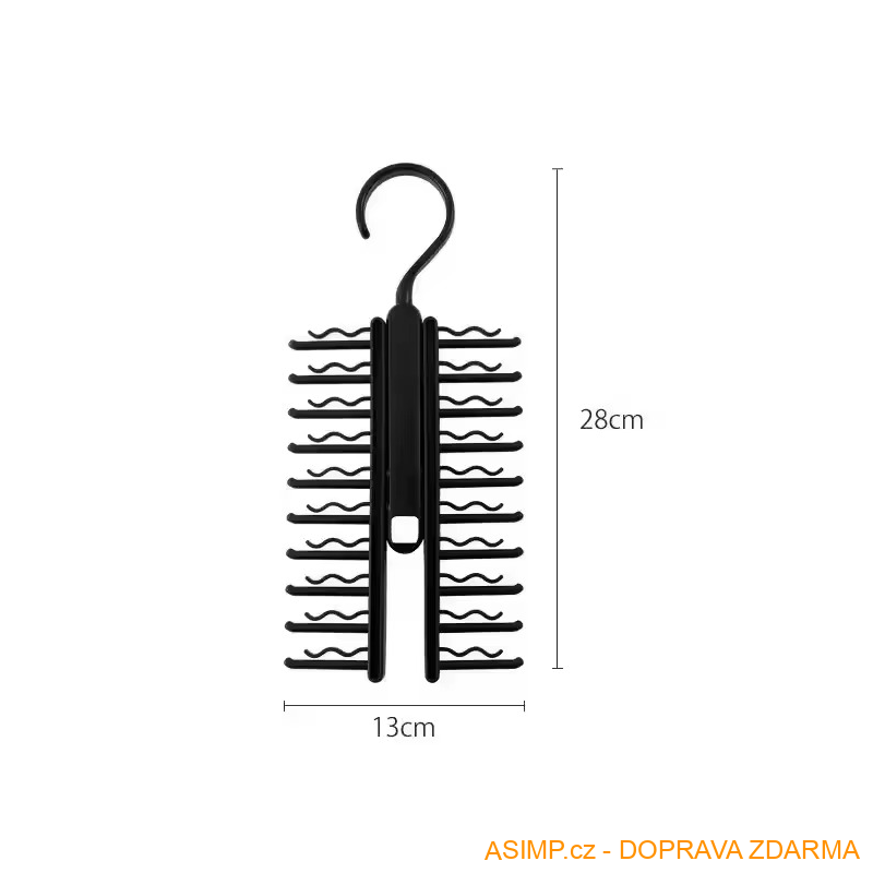 Otočný držák na kravaty a pásky / A-003164 / DOPRAVA ZDARMA