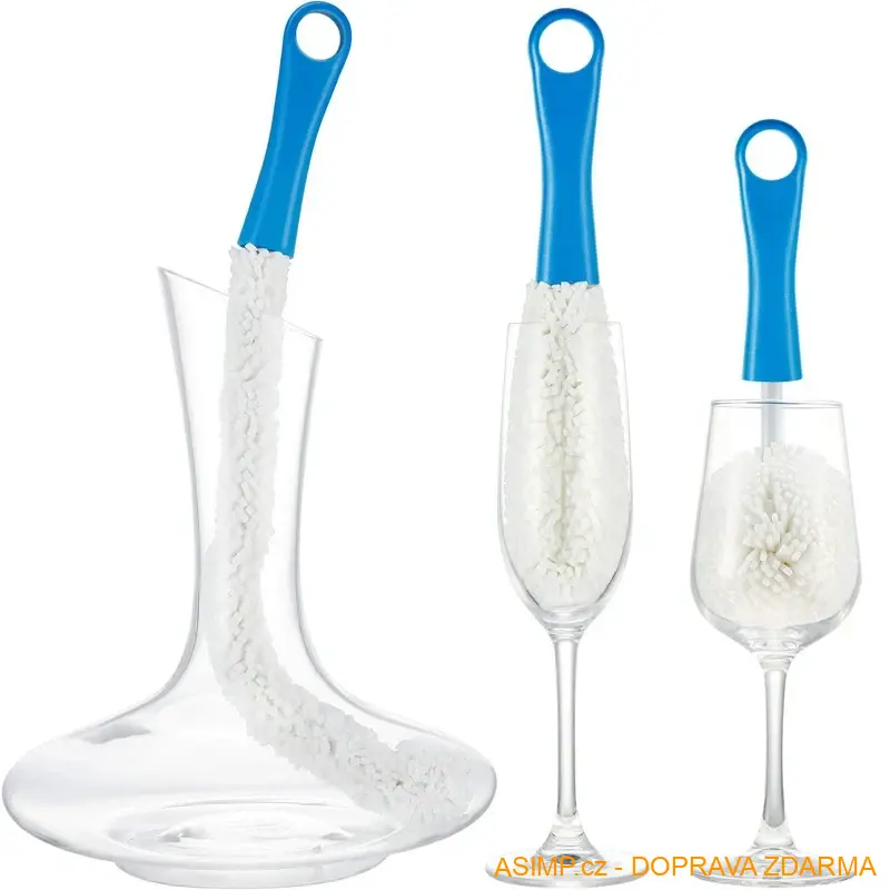 Flexibilní pěnový kartáč na mytí sklenic / A-002226 / DOPRAVA ZDARMA