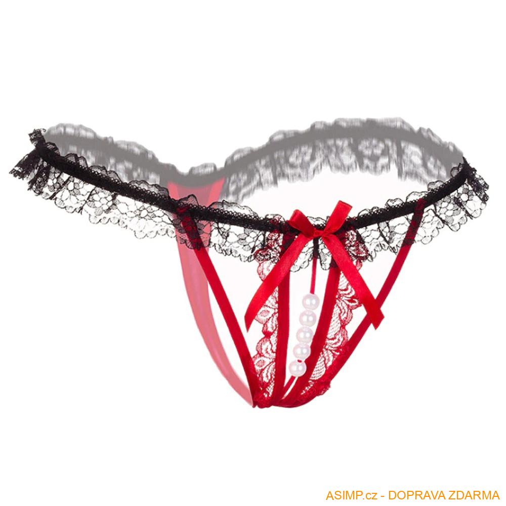 Dámské erotické tanga s korálky / A-002237 / DOPRAVA ZDARMA