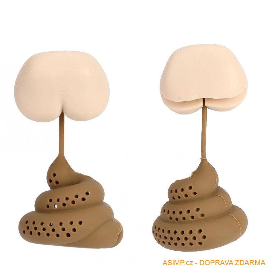 Funny sítko na čaj - Hovínko / A-003056 / DOPRAVA ZDARMA