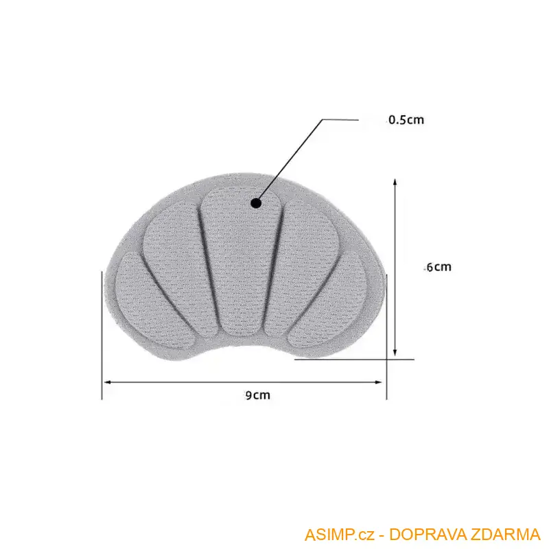 Polštářky - patěnky do bot (černá - 2 páry) / A-003028 / DOPRAVA ZDARMA