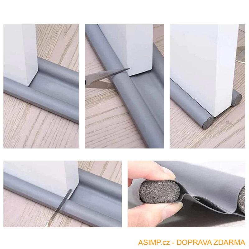 Těsnící dveřní lišta - oboustranná / A-003047 / DOPRAVA ZDARMA