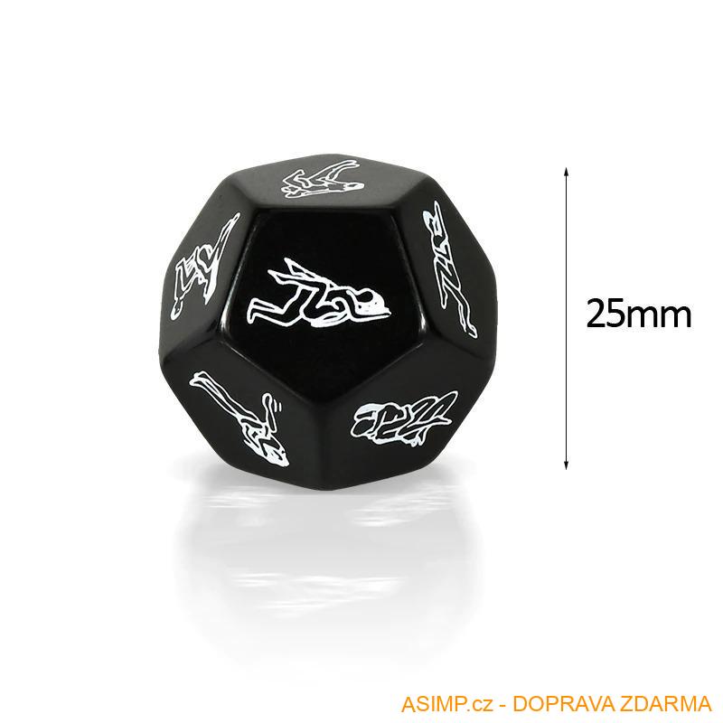 Erotická hrací kostka - Sexuální polohy (počet kusů 4 ks - barva bílá) / A-001946 / DOPRAVA ZDARMA