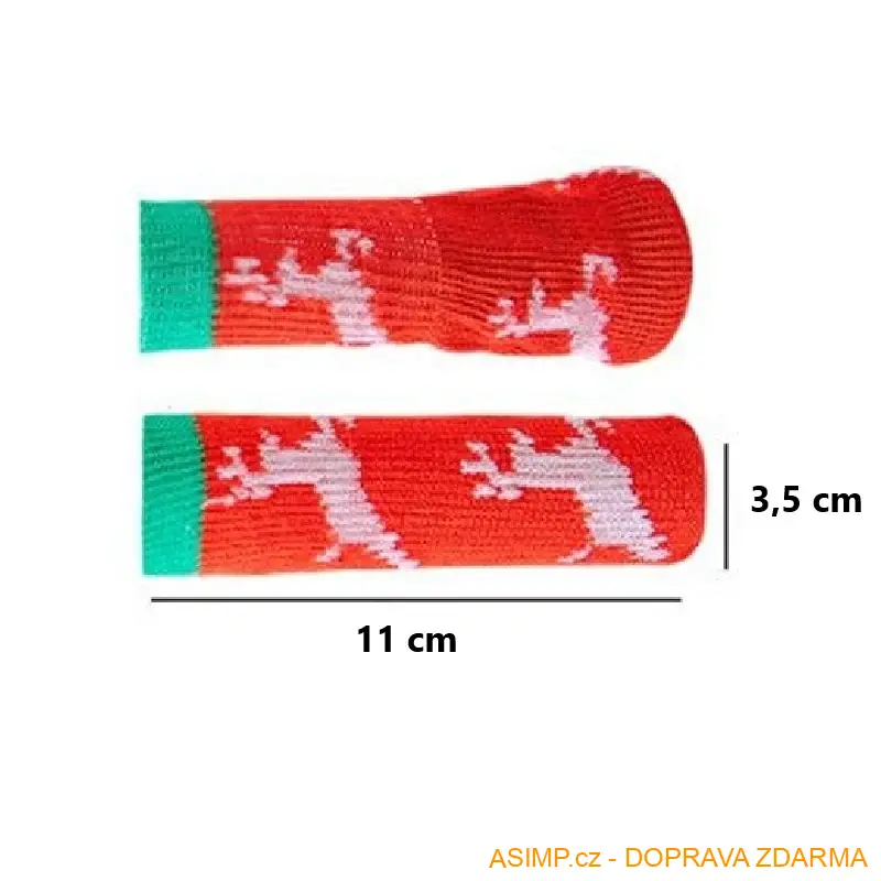 Vánoční návleky na nohy židle / A-004108 / DOPRAVA ZDARMA