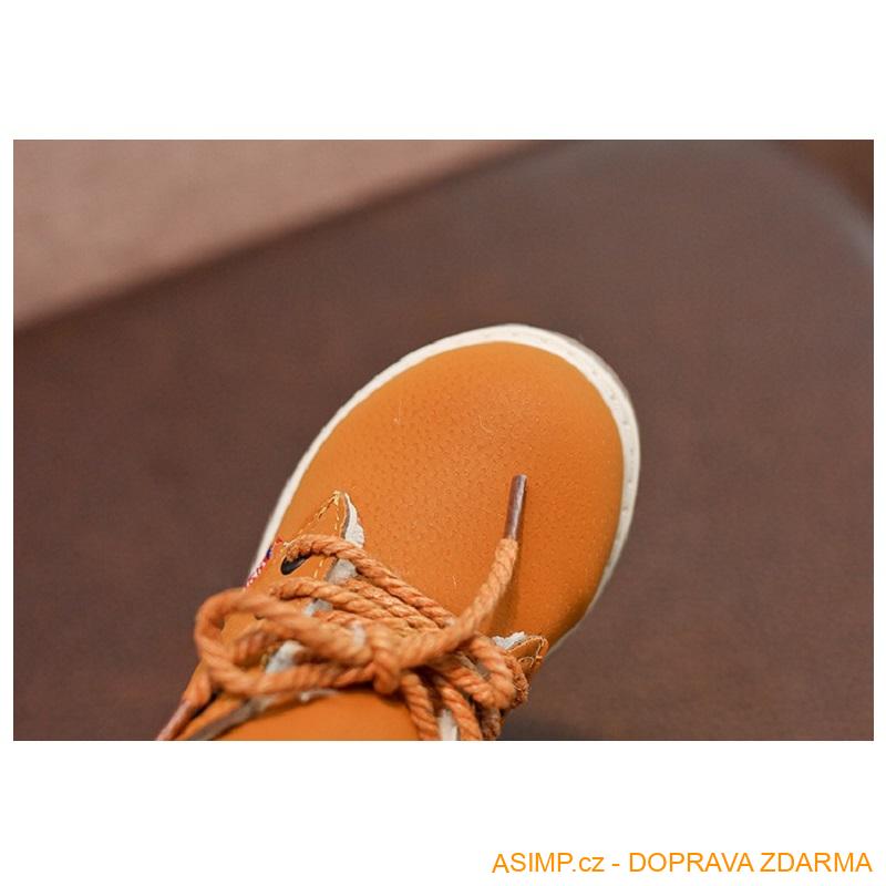 Dětská zimní obuv s kožíškem (černá, červená, žlutá) / DA-000060a / DOPRAVA ZDARMA