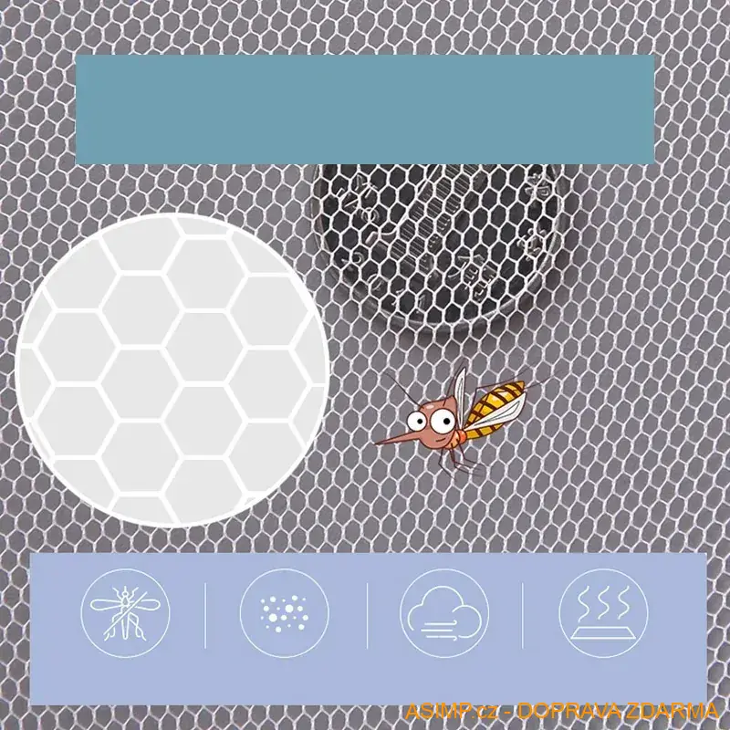 Moskytiéra na kočárek (barva hnědá) / A-004146 / DOPRAVA ZDARMA