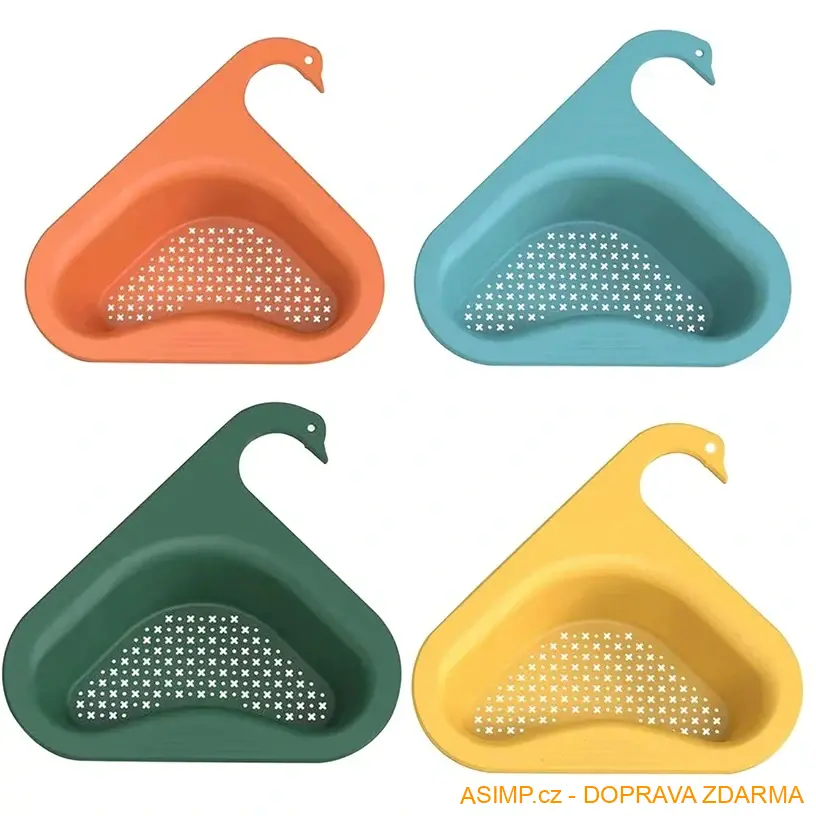 Kuchyňský cedník - síto - odkapávač (barva - žlutá) / A-004091 / DOPRAVA ZDARMA