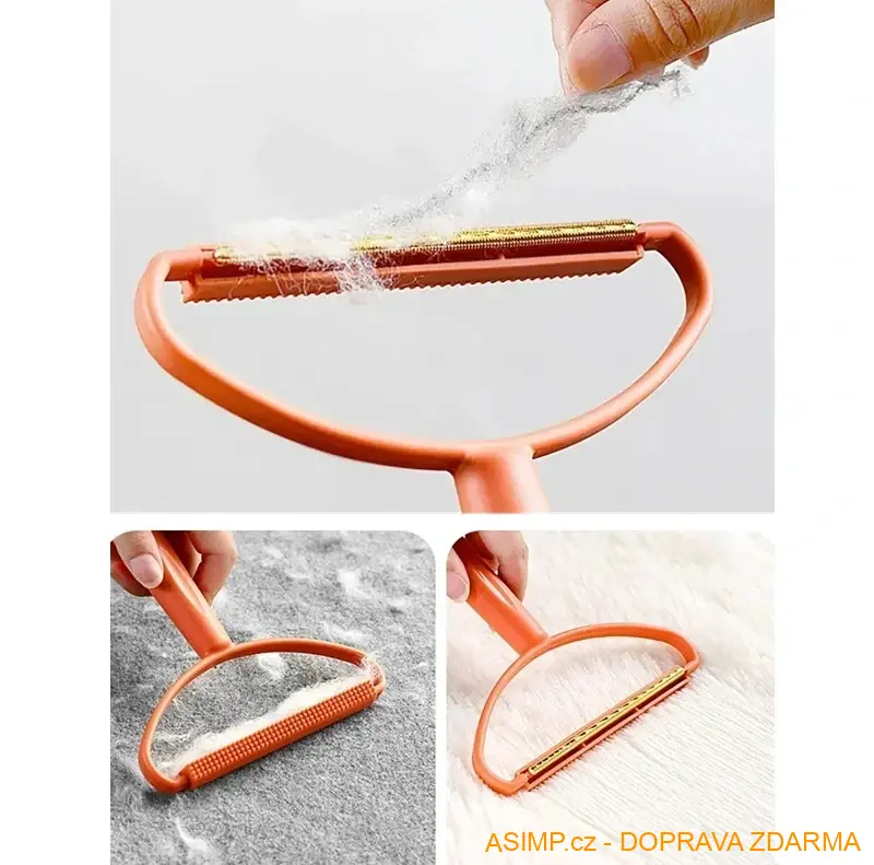 Odstraňovač žmolků a zvířecích chlupů (oranžová) / A-004087 / DOPRAVA ZDARMA