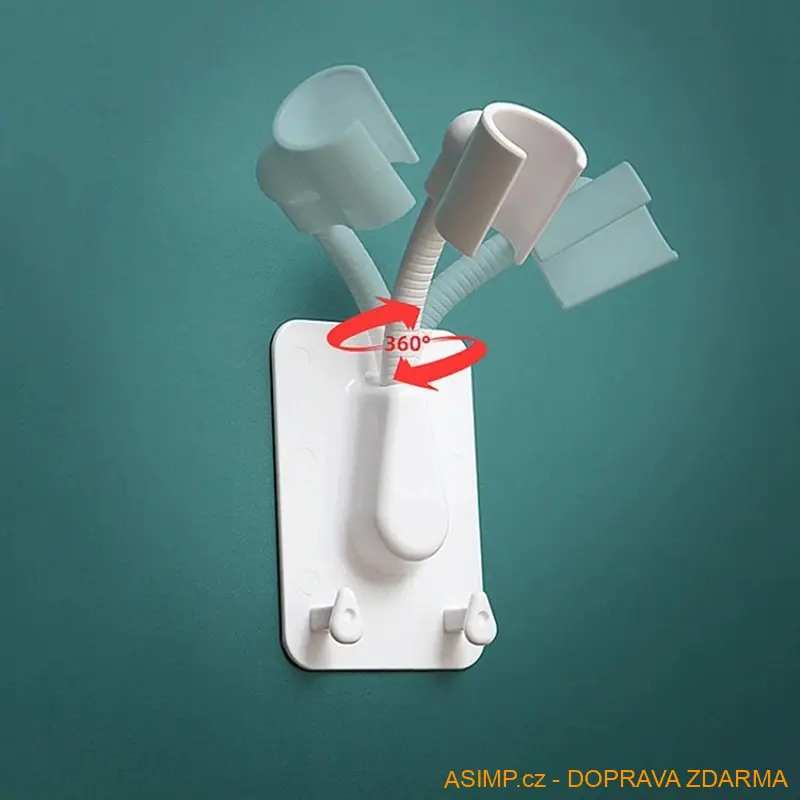 360° držák sprchové hlavice (modrá) / A-004084 / DOPRAVA ZDARMA