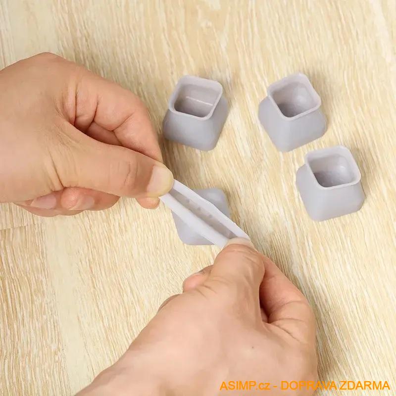 Ochranné špunty na židle (8 ks) / A-002029 / DOPRAVA ZDARMA