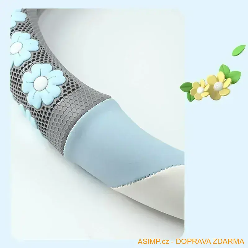 Květovaný potah na volant / A-003177 / DOPRAVA ZDARMA