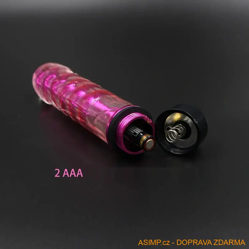 Hladký vibrátor (růžová) / A-004027 / DOPRAVA ZDARMA