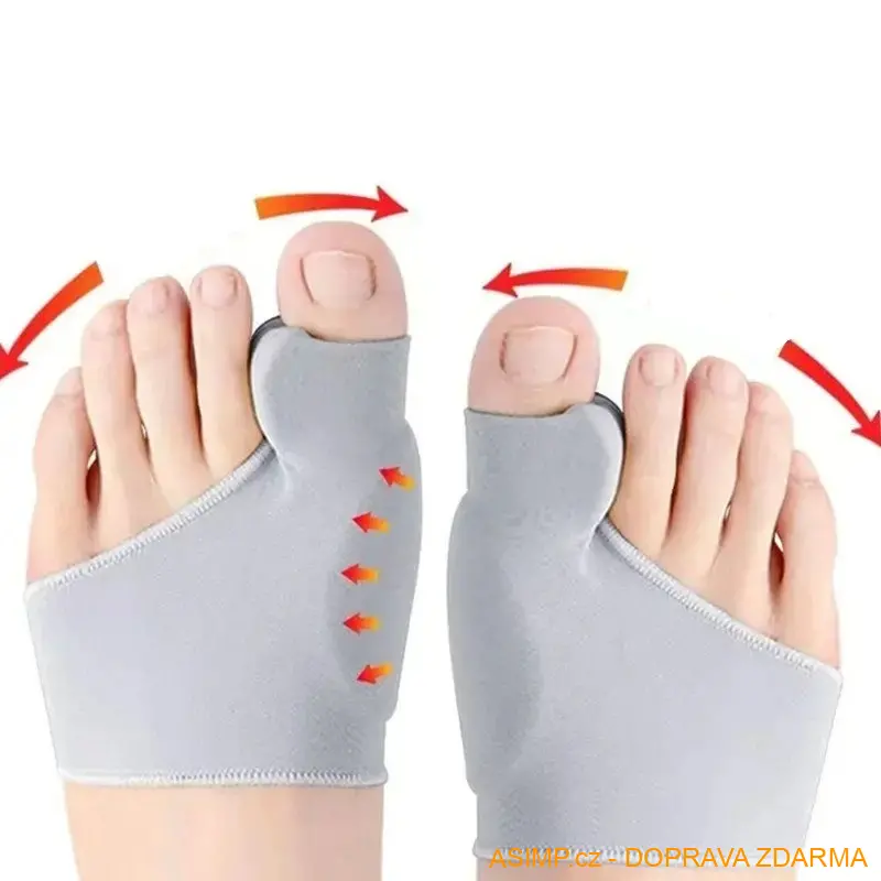 Oddělovač - korektor vbočeného palce (2 ks - černá) / A-004032 / DOPRAVA ZDARMA