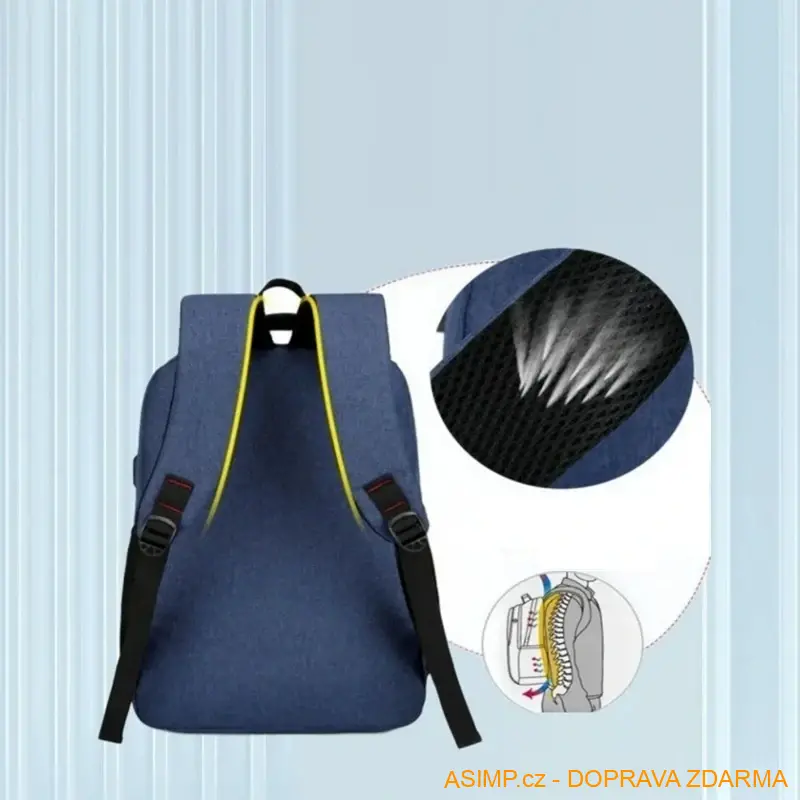 Fashion batoh (barva šedá) / A-004129 / DOPRAVA ZDARMA