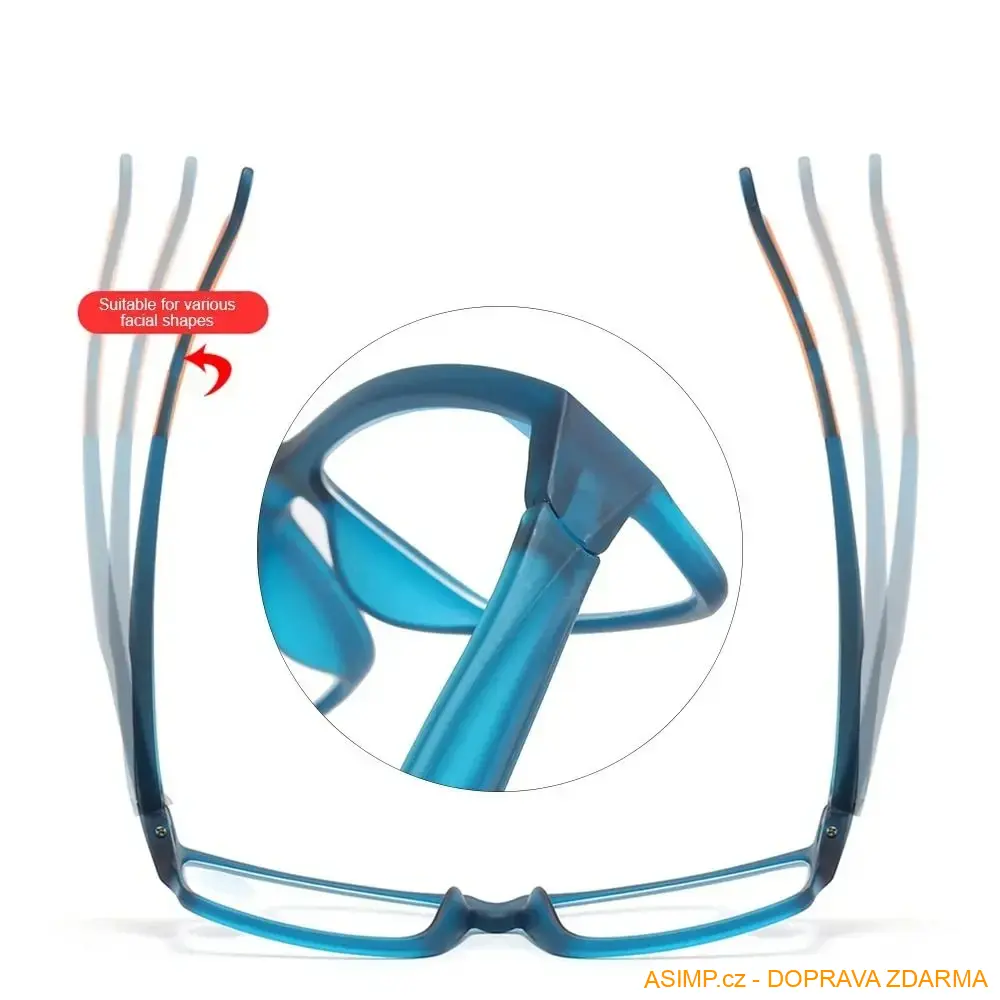 Unisex dioptrické brýle (barva oranžová - počet dioptrií 4) / A-004150 / DOPRAVA ZDARMA