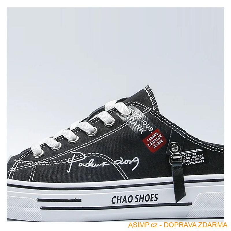 Pánské tenisky - pantofle (modrá / 40) / A-004175 / DOPRAVA ZDARMA