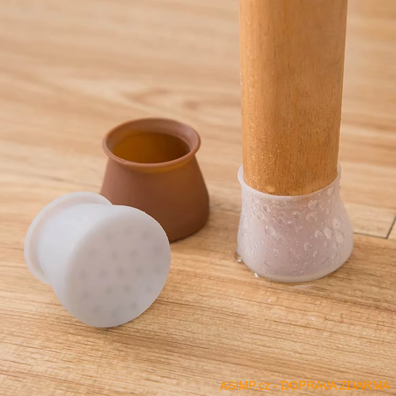 Ochranné špunty na židle (8 ks - barva bílá - velikost L) / A-010004 / DOPRAVA ZDARMA