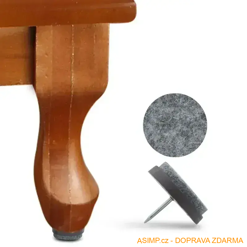 Ochranné špunty na židle (30 ks - barva bílá - průměr 28 mm) / A-010005 / DOPRAVA ZDARMA