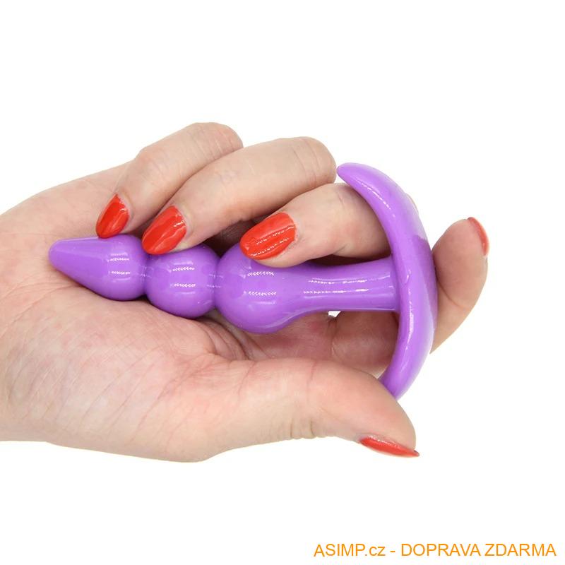 Anální silikonový dildo - kolík / A-000215 / DOPRAVA ZDARMA