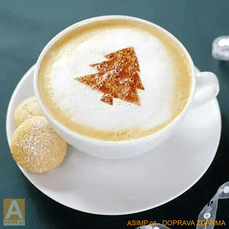 Dekorační šablony na kávu (16 ks) / A-001316 / DOPRAVAVA ZDARMA