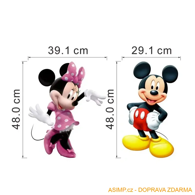 Samolepicí tapeta - Mickey & Minnie / A-001108 / DOPRAVA ZDARMA