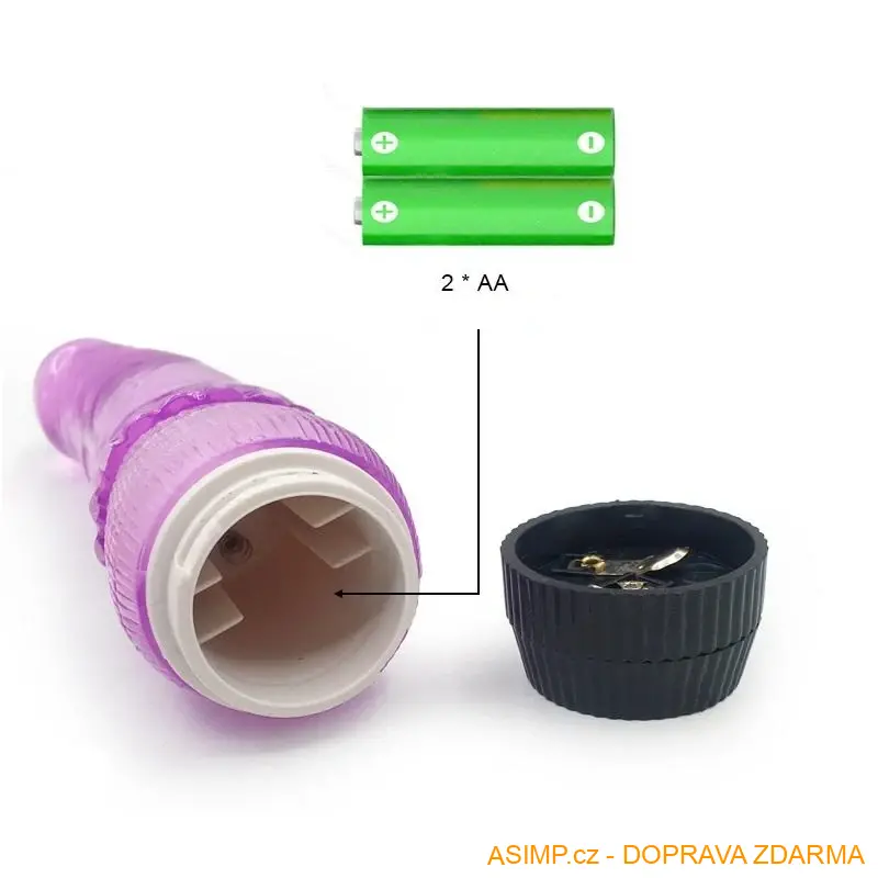 Vícerychlostní realistický vibrátor (růžová) / A-000606 / DOPRAVA ZDARMA