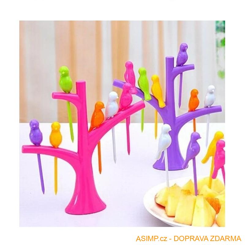 Párátka na jednohubky - ptáčkové (6 ks) / A-001535 / DOPRAVA ZDARMA