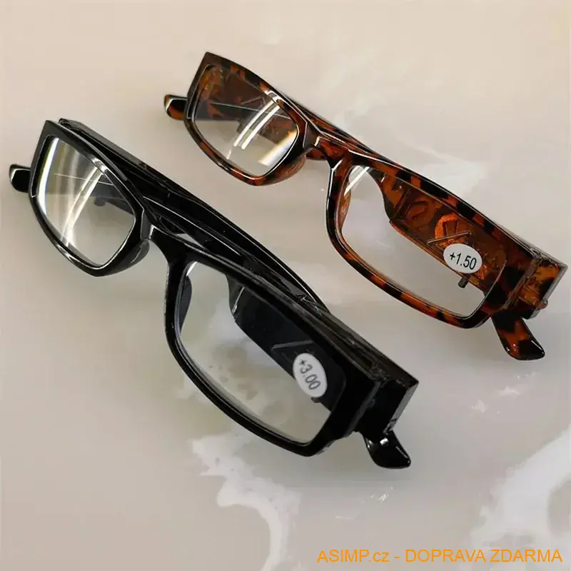 Dioptrické brýle s LED osvětlením / A-000223a3 / DOPRAVA ZDARMA