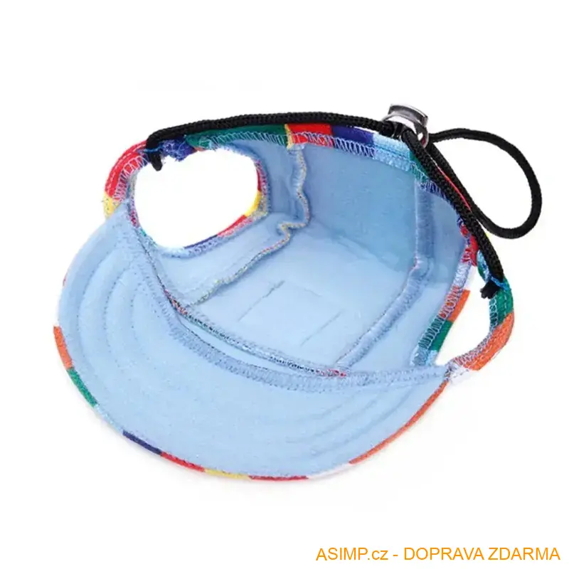 Plátěná kšiltovka pro psy (XL - květovaná) / A-001936 / DOPRAVA ZDARMA