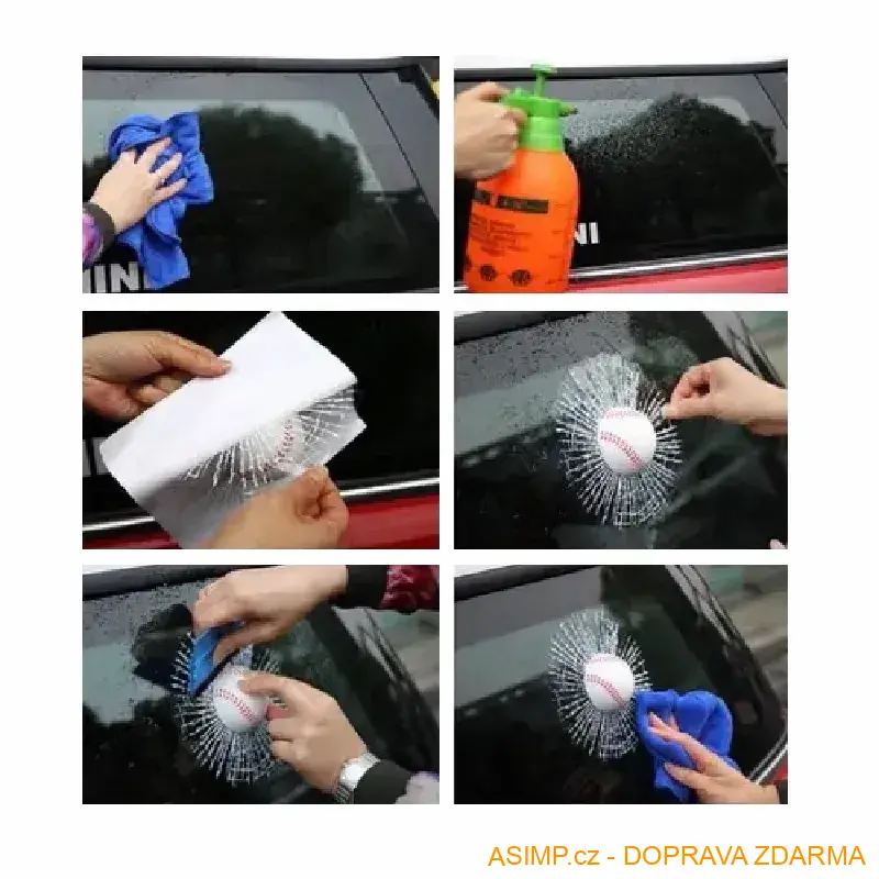 Funny samolepka na autosklo - Míč (B) / A-001461 / DOPRAVA ZDARMA