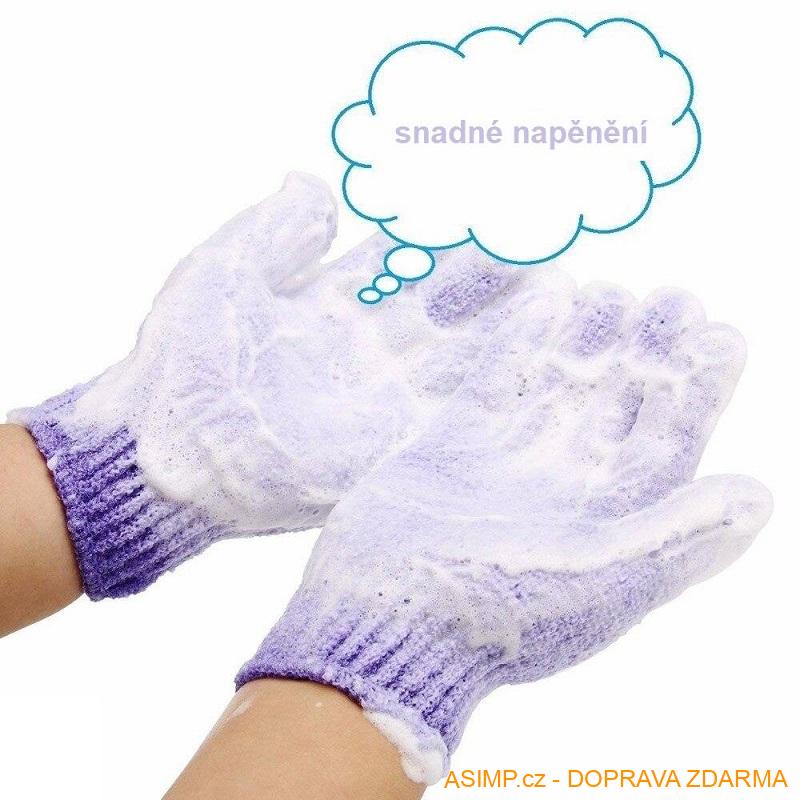 Koupací - mycí rukavice (pár) / A-000694 / DOPRAVA ZDARMA