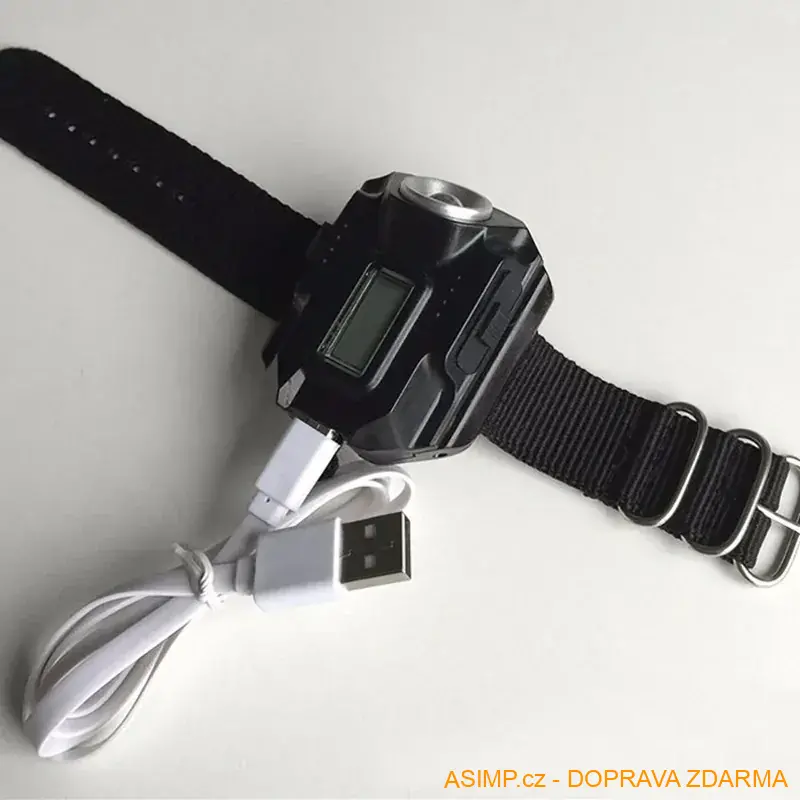 Taktické hodinky s LED svítilnou / A-004013 / DOPRAVA ZDARMA