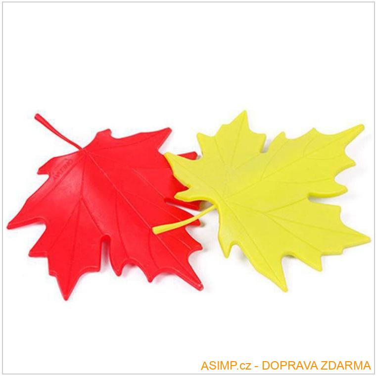 Plastová zarážka dveří - javorový list / A-000799