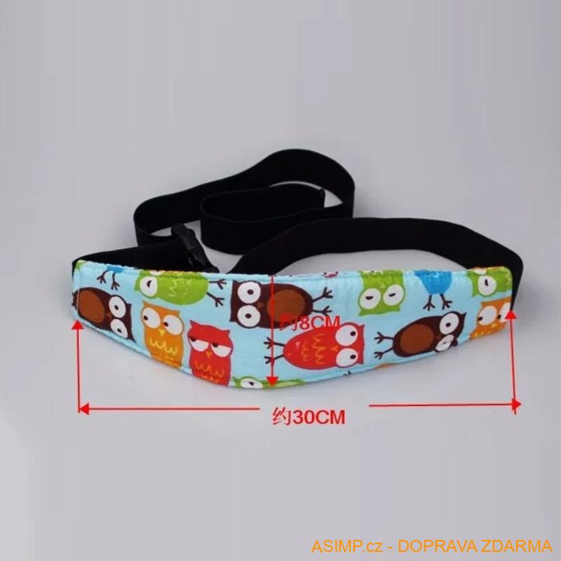 Dětský bezpečnostní hlavový pás - do auta (varianta H) / A-000152 / DOPRAVA ZDARMA