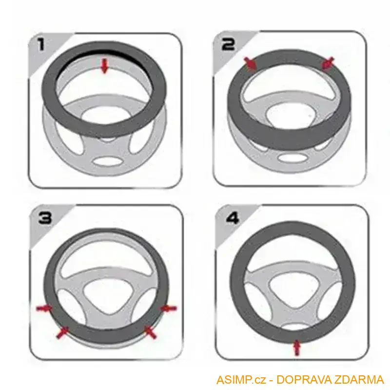 Potah na volant - Tlapičky psí / A-001084 / DOPRAVA ZDARMA