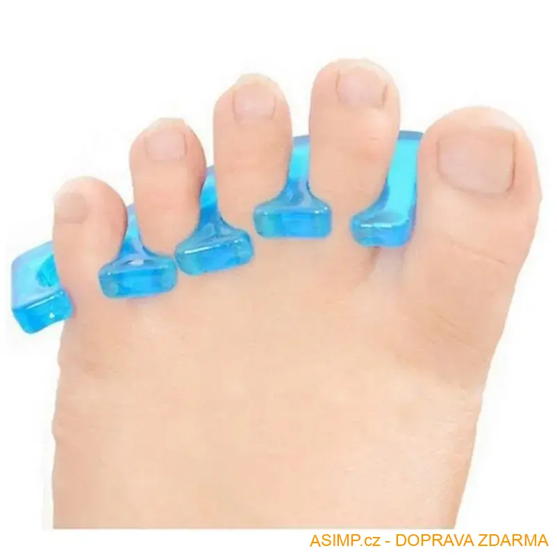 Silikonový oddělovač prstů (růžová - 3 páry) / A-000330 / DOPRAVA ZDARMA