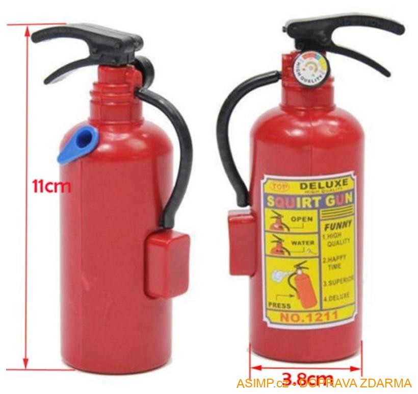Dětská stříkací hračka - hasící přístroj