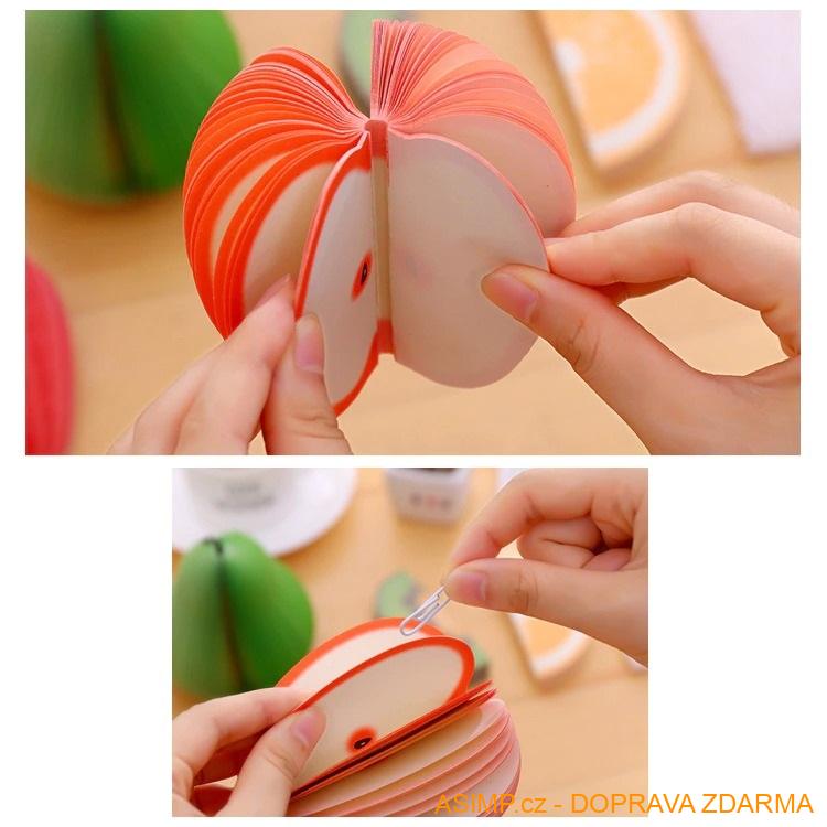 Poznámkový blok - ovoce / A-001470 / DOPRAVA ZDARMA