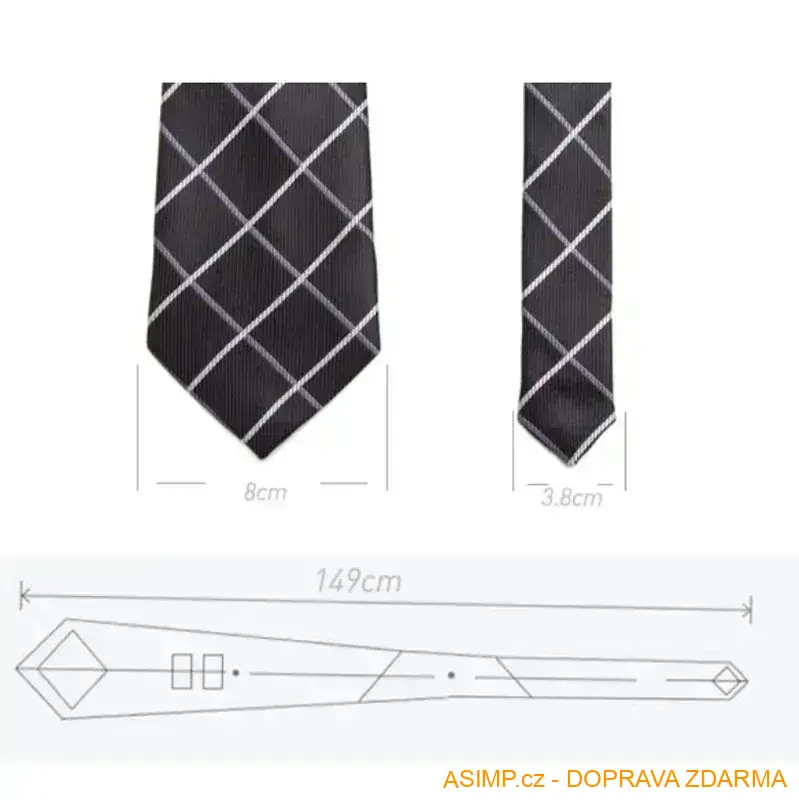 Pánská "Business" kravata / A-001614 / DOPRAVA ZDARMA
